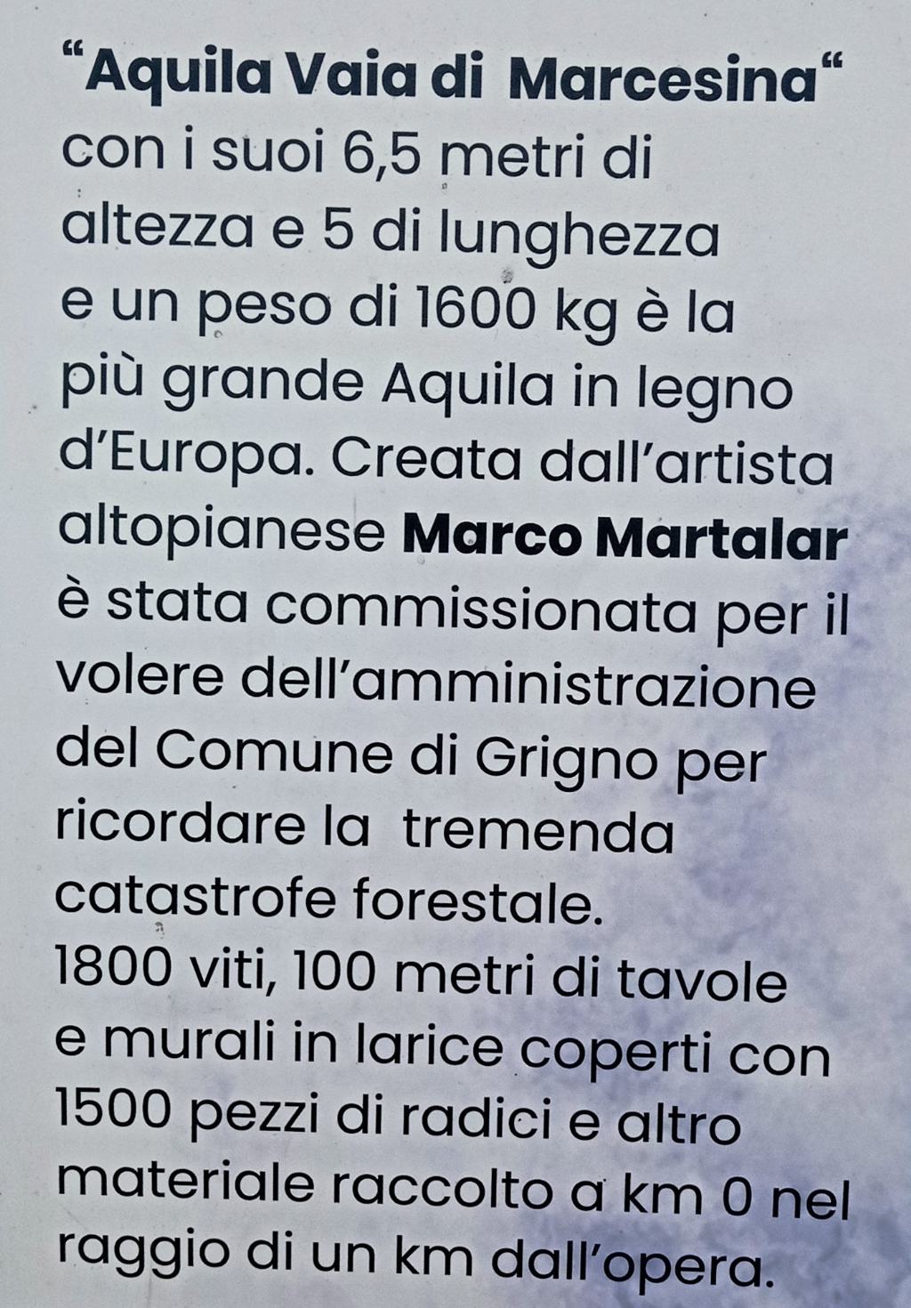 Tutte le sculture di Marco Martalar.....in Trentino